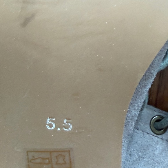 Jeffrey Campbell Grayish Suede Lace-Up Open-Toe Ankle Boots - Picture 5 of 5